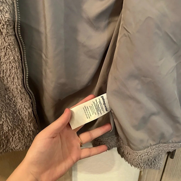 Patagonia Los Gatos Fleece Zip Up jacket Salt Gray Women’s Size Xs Lined Pockets - Picture 10 of 10